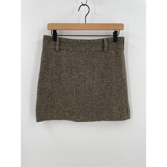 Polo Ralph Lauren Dresses & Skirts - Polo Ralph Lauren Womens 2 Tweed Mini Skirt Brown Academia Preppy A Line